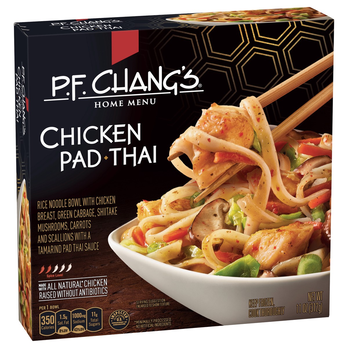 slide 2 of 9, P.F. Chang's Frozen Chicken Pad Thai Bowl - 11oz, 11 oz