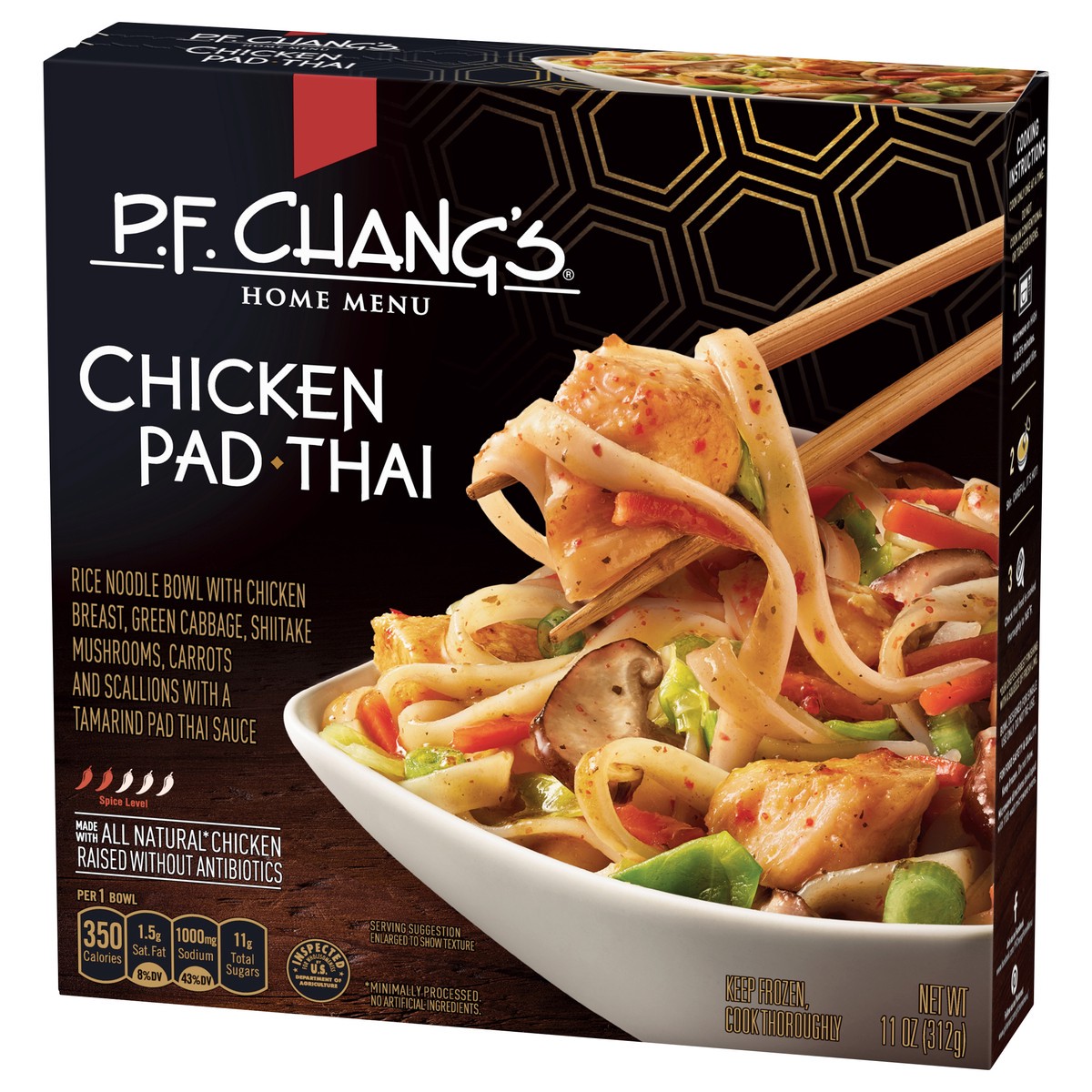 slide 3 of 9, P.F. Chang's Frozen Chicken Pad Thai Bowl - 11oz, 11 oz