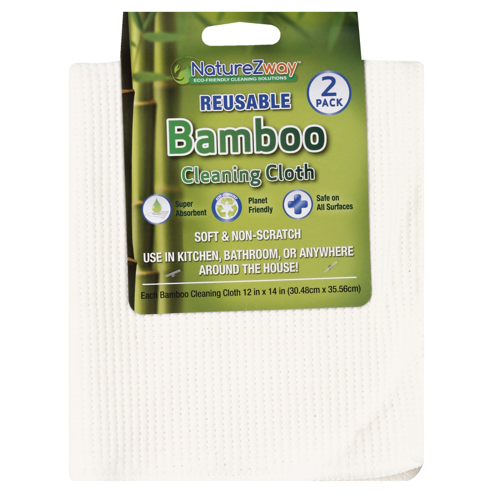 slide 1 of 1, NatureZway Drying Cloth Bamboo, 2 ct