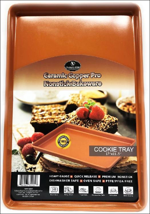 slide 1 of 1, Culinary Edge Ce Nonstk Ckie Sheet Cerm Cpr, 1 ct