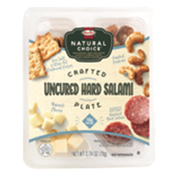 slide 1 of 1, Hormel NATURAL CHOICE Crafted Plate Uncured Hard Salami, 1 ct