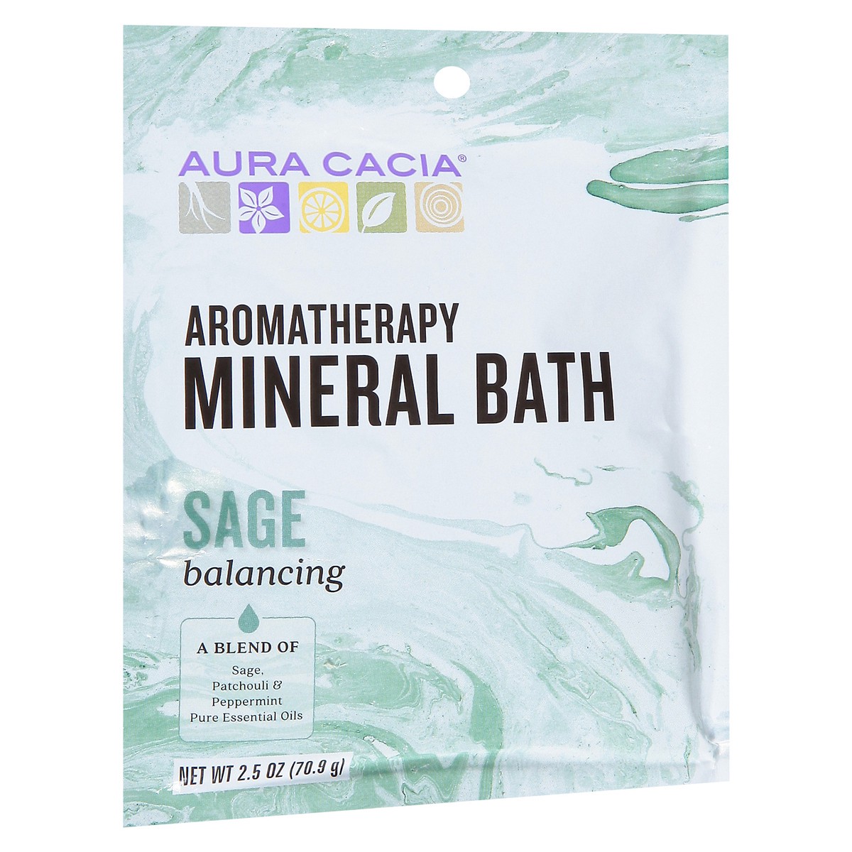 slide 2 of 9, Aura Cacia Balancing Sage Purify Mineral Bath, 2.5 oz