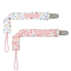 Infantino Pacigrip 2pk Pink Daisy