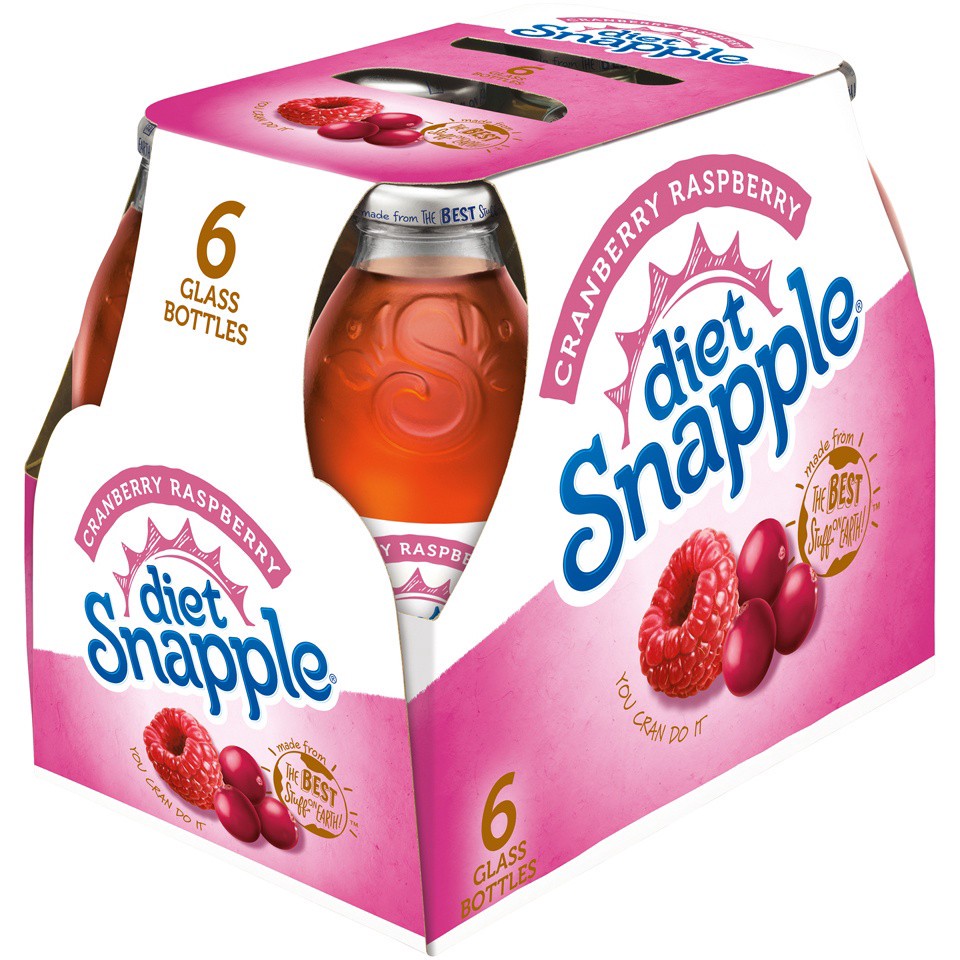 slide 2 of 3, Snapple Diet Cran Raspberry ', 6 ct