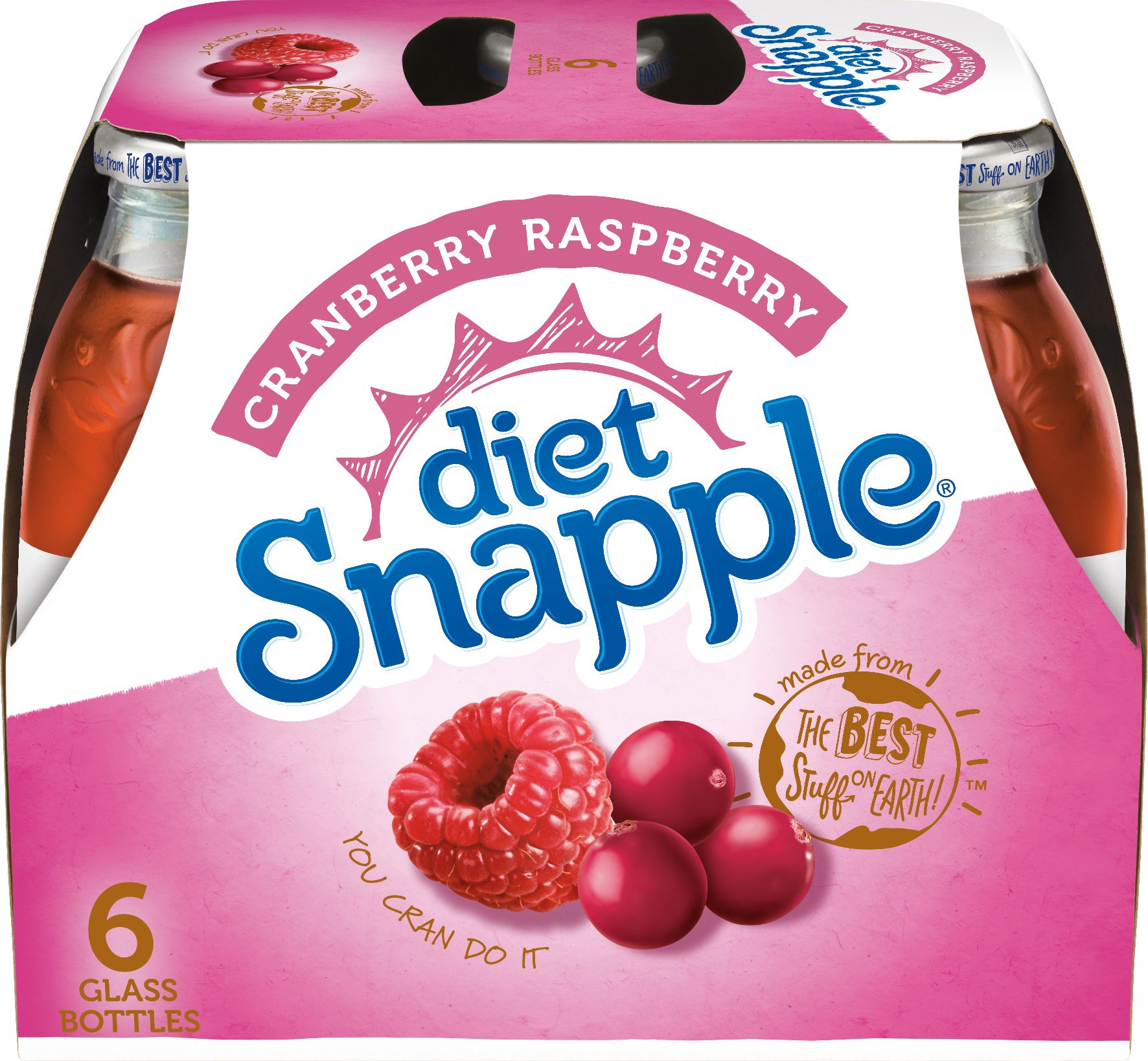 slide 1 of 3, Snapple Diet Cran Raspberry ', 6 ct