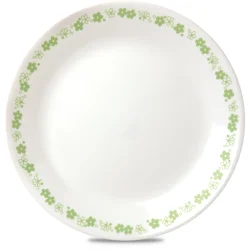Corelle Vitrelle Classic Spring Blossom Green 10.3" Dinner Plate