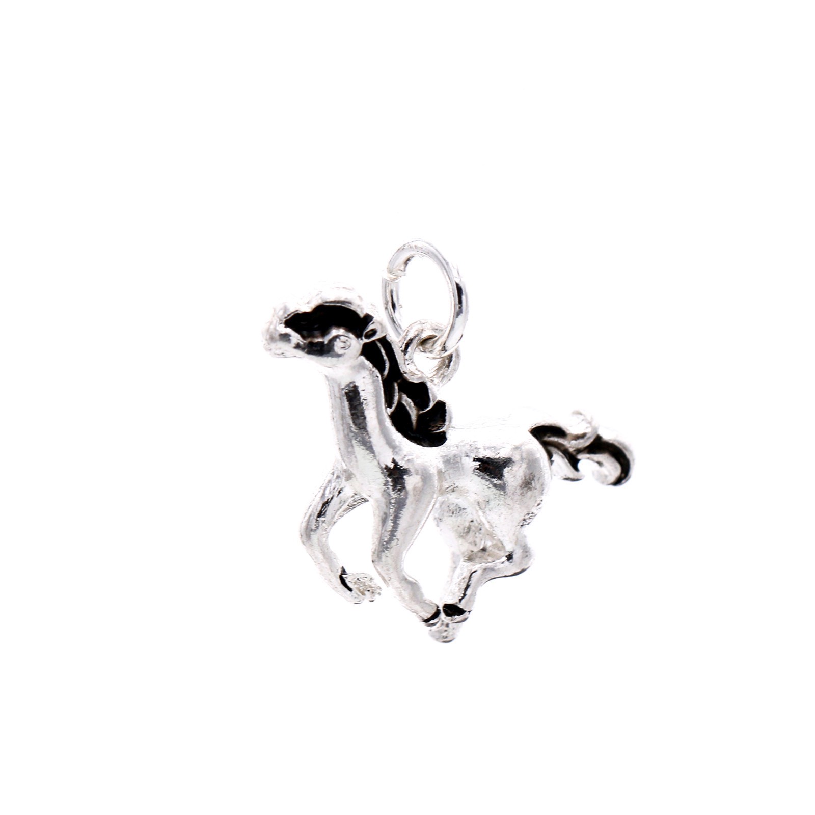 slide 3 of 4, Charmalong Antique Silver Plated Horse Charm By Bead Landing, 0.87 in x 0.71 in x 0.2 in