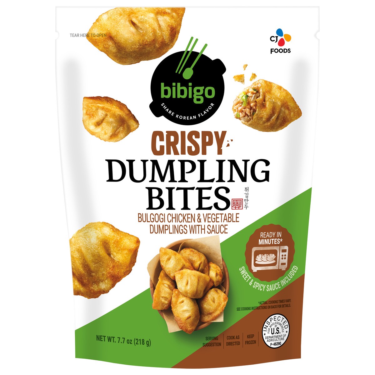 slide 4 of 7, Bibigo Bulgogi Chicken & Vegetable Crispy Dumpling Bites 7.7 oz, 7.7 oz