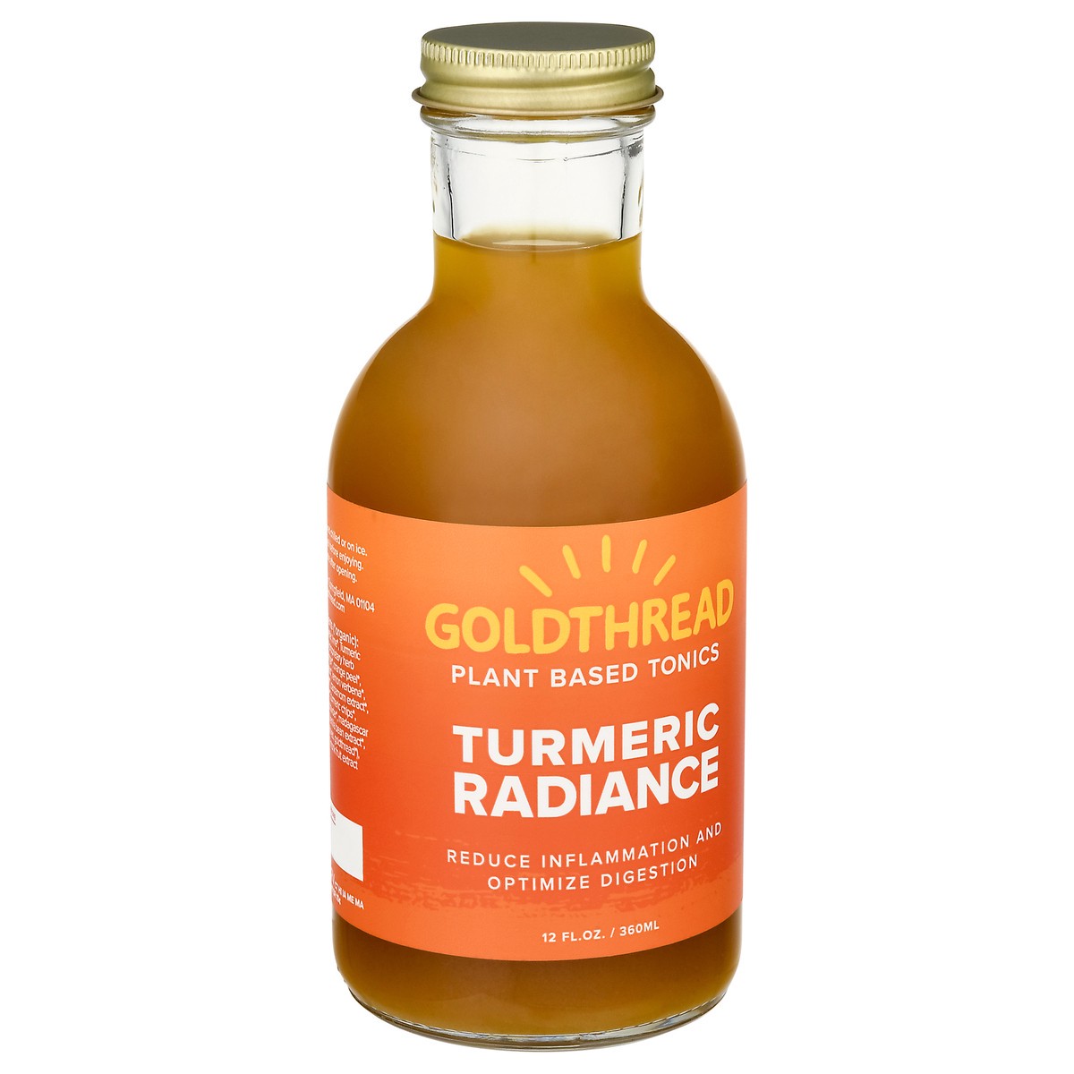 slide 2 of 9, Goldthread Plant Based Turmeric Radiance Tonics 12 fl oz, 12 fl oz