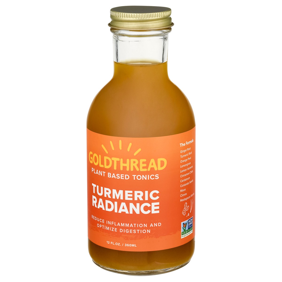 slide 8 of 9, Goldthread Plant Based Turmeric Radiance Tonics 12 fl oz, 12 fl oz