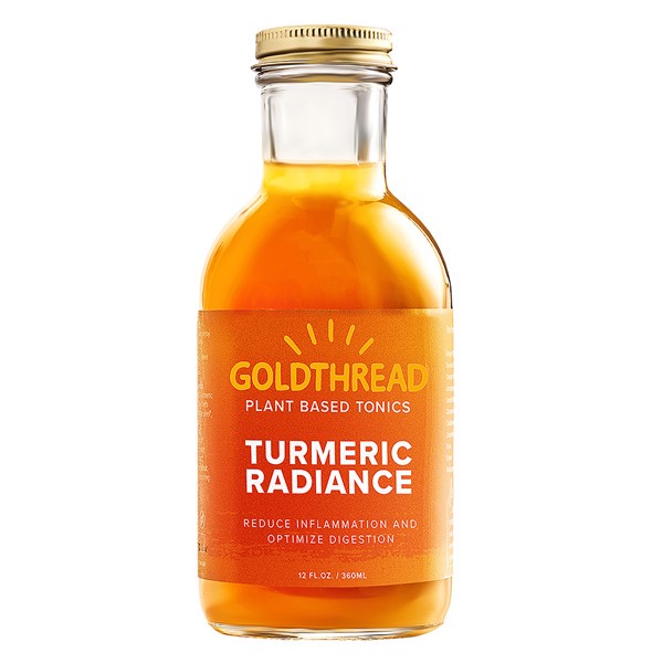 slide 1 of 9, Goldthread Plant Based Turmeric Radiance Tonics 12 fl oz, 12 fl oz