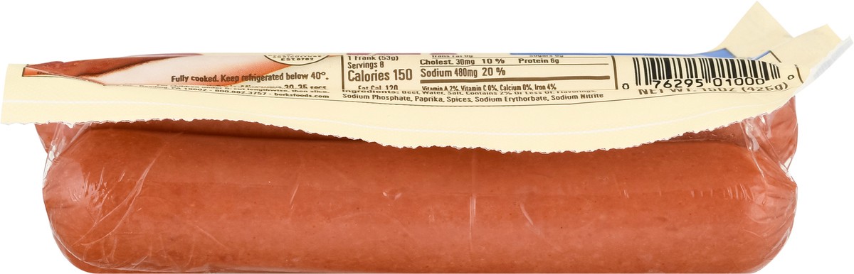 slide 3 of 11, Berks Beef Franks, 15 oz