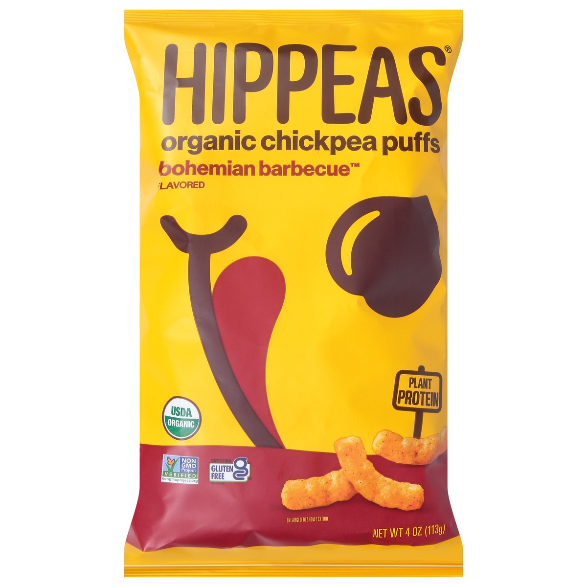 slide 9 of 14, HIPPEAS Organic Chickpea Puffs, Bohemian Barbecue, 4 oz