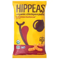 HIPPEAS Organic Chickpea Puffs, Bohemian Barbecue, 4 oz