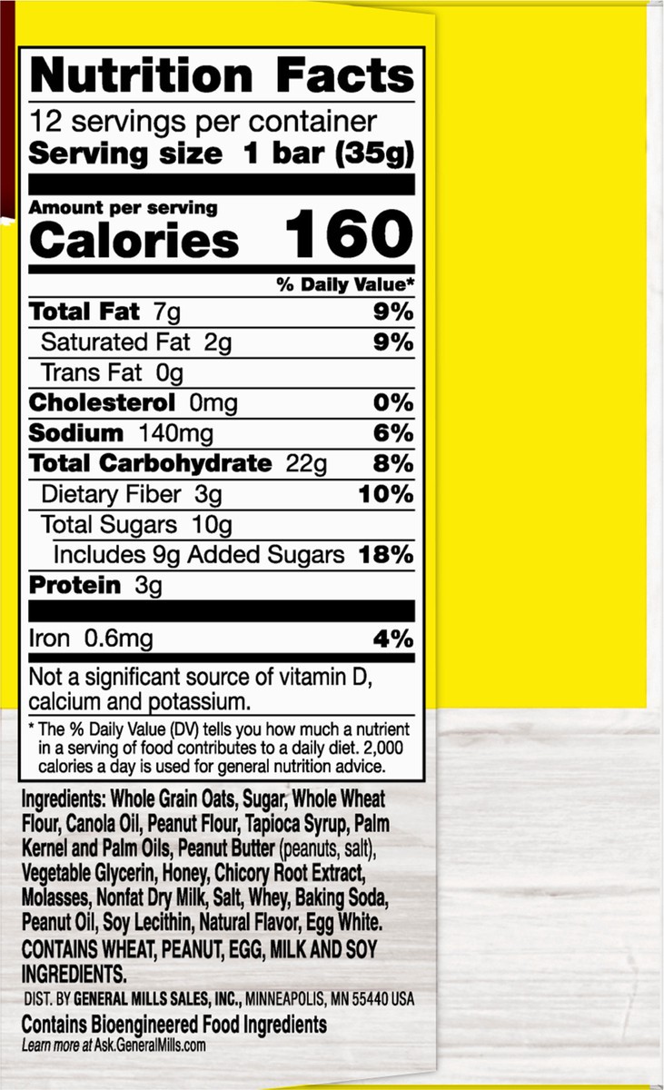 slide 6 of 9, Nature Valley Soft-Baked Oatmeal Squares, Peanut Butter Breakfast Snacks, 12 ct, 14.88 OZ, 14.88 oz