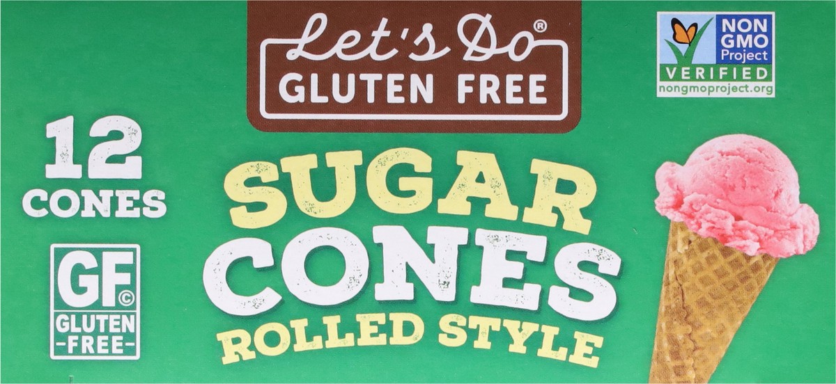 slide 6 of 15, Let's Do Gluten Free Rolled Style Sugar Cones 12 ea, 12 ct; 4.6 oz