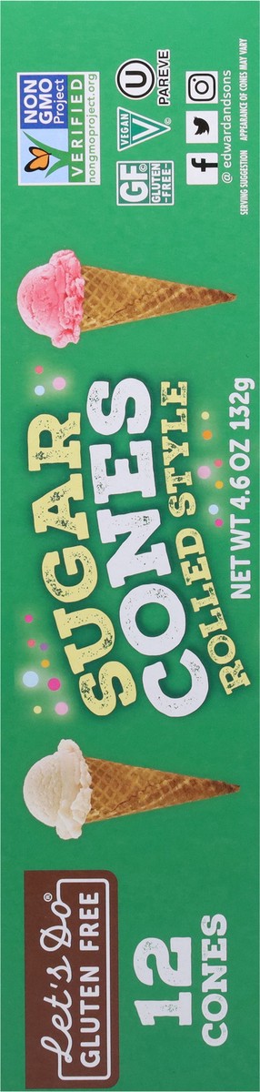 slide 8 of 15, Let's Do Gluten Free Rolled Style Sugar Cones 12 ea, 12 ct; 4.6 oz