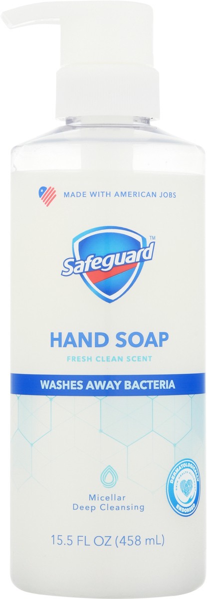slide 5 of 9, Safeguard Fresh Clean Scent Hand Soap 15.5 fl oz, 15.5 oz
