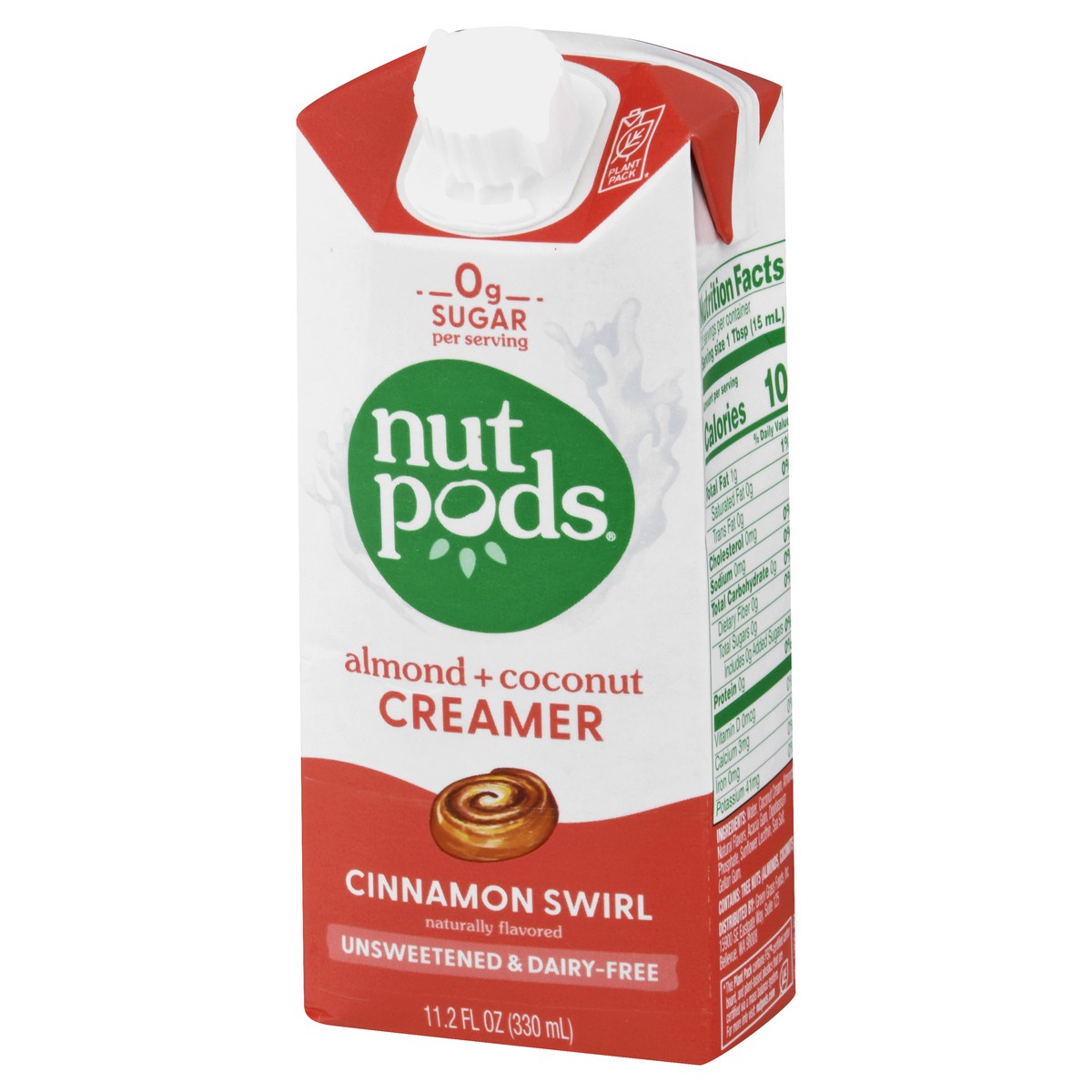 slide 9 of 9, nutpods Cinnamon Swirl Almond + Coconut Creamer 11.2 fl oz, 11.2 fl oz