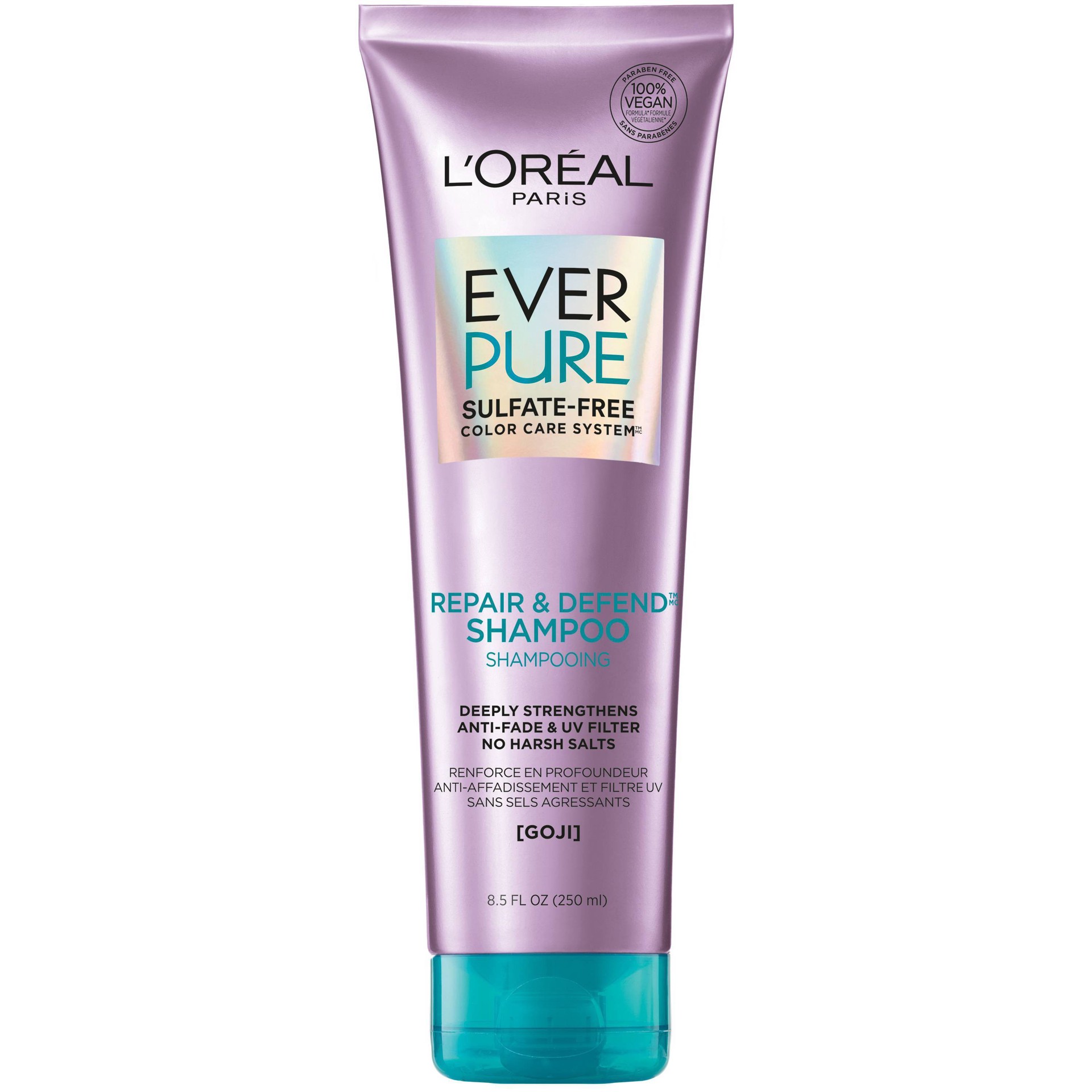 slide 1 of 2, L'Oréal Hair Expert EverPure Sulfate Free Repair & Defend Shampoo, 8.5 fl oz