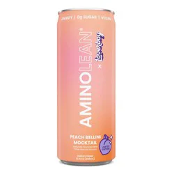AminoLean x Loverboy Zero Sugar Vegan Energy Drink - Peach Bellini Mocktail