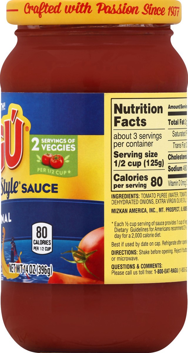 slide 3 of 7, Ragu Old World Style Traditional Sauce 14 oz., 14 oz