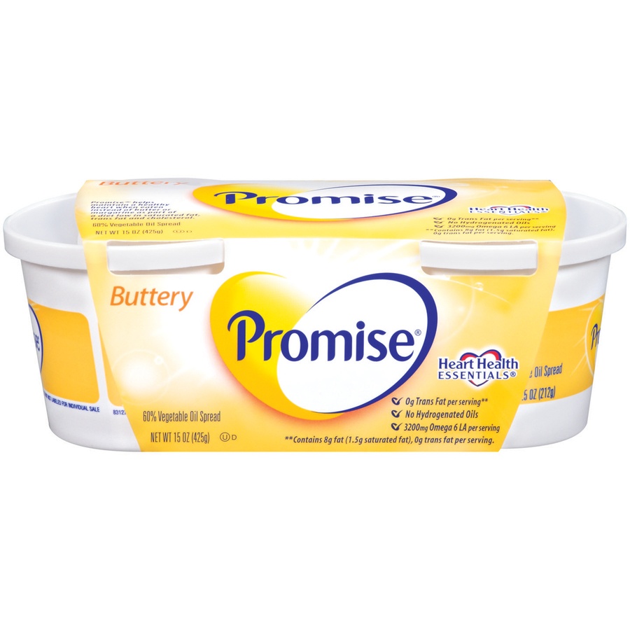 slide 1 of 1, Promise 60% Vegetable Oil Buttery Spread, 15 oz