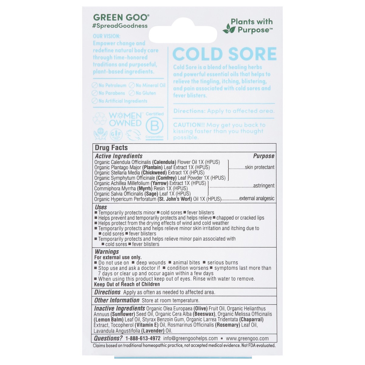 slide 13 of 15, Green Goo Cold Sore Salve 0.7 oz, 0.7 oz