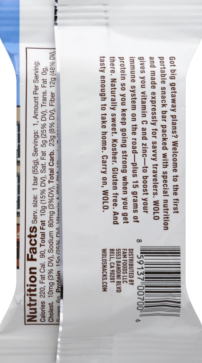 slide 3 of 6, Wolo Protein Bar 1.94 oz, 1.94 oz