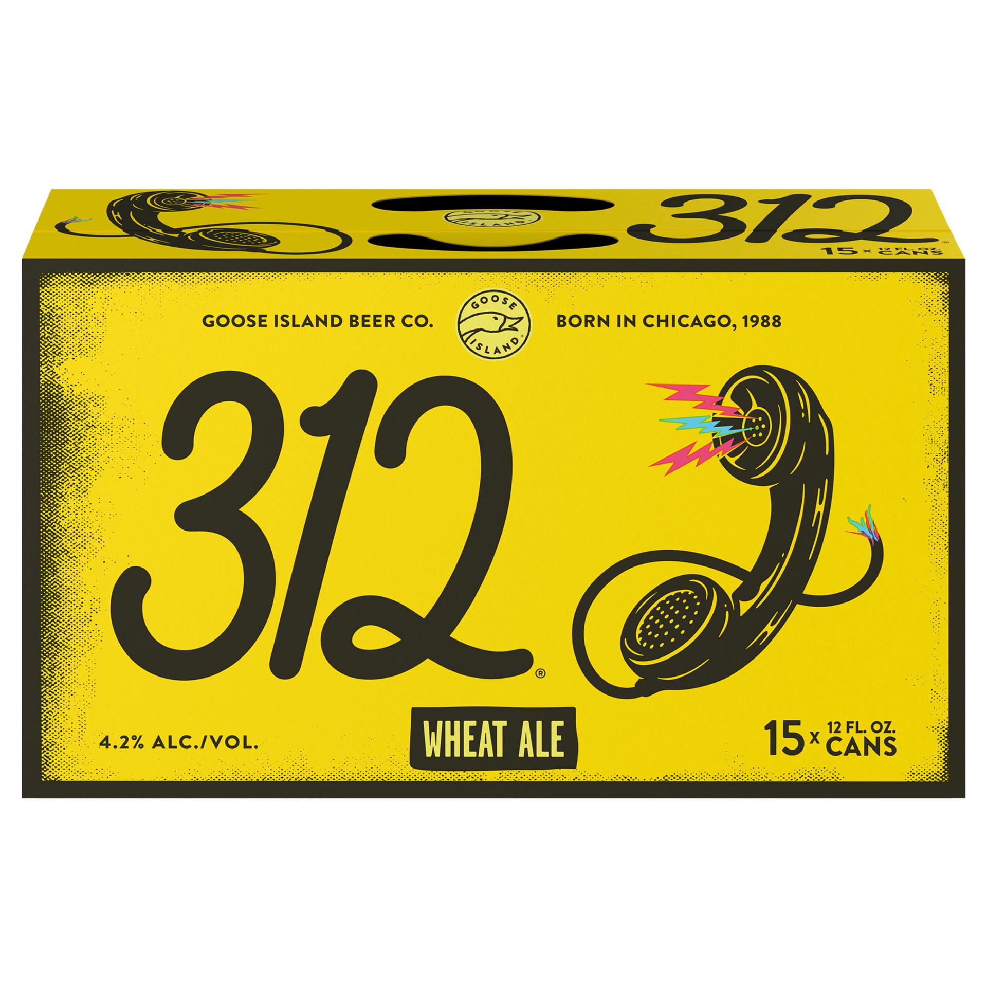 slide 1 of 21, Goose Island Beer Co. 312 Urban Wheat Ale Craft Beer, 15 Pack Beer - 12 FL OZ Cans, 180 fl oz