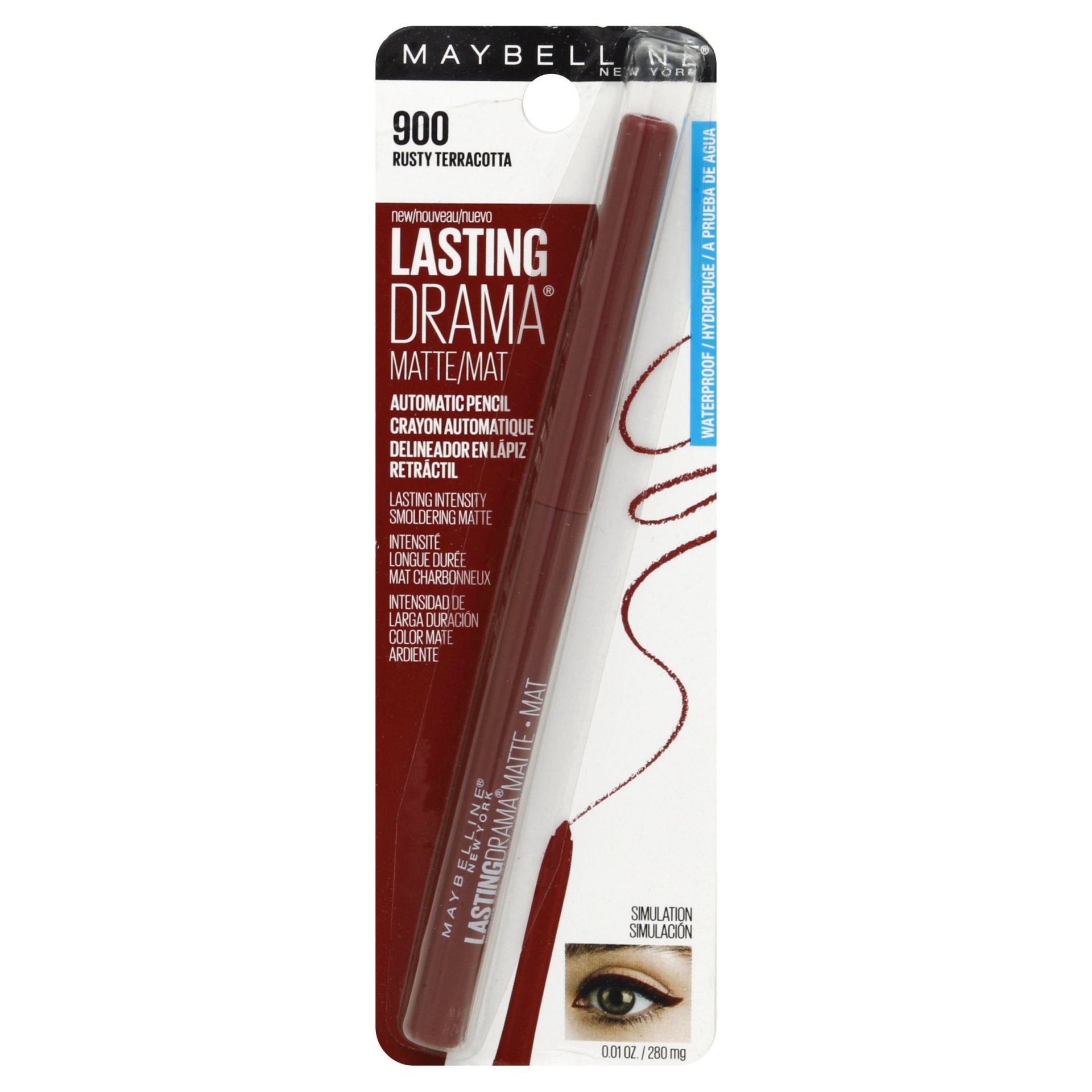 slide 1 of 2, Maybelline Lasting Drama Matte Eyeliner Makeup Rusty Terracotta, 0.01 oz