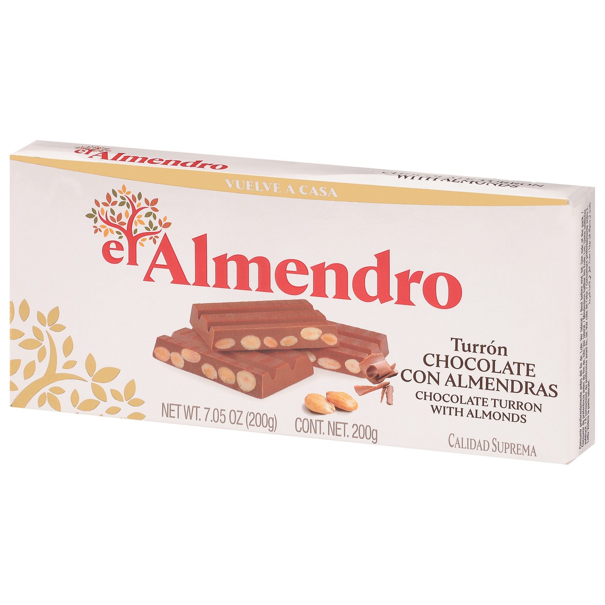slide 2 of 14, El Almendro Chocolate Turron with Almonds 7.05 oz, 7.05 oz