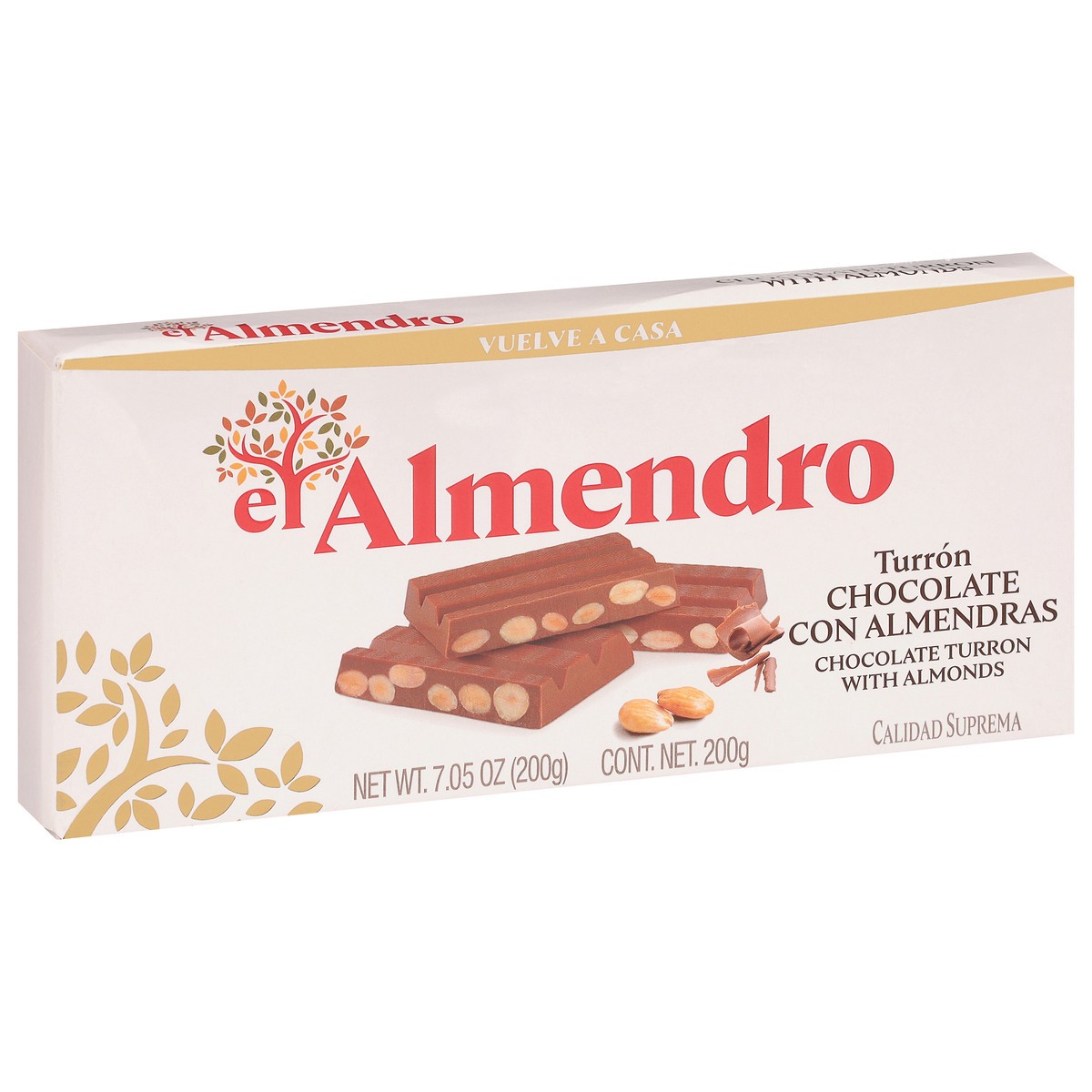 slide 3 of 14, El Almendro Chocolate Turron with Almonds 7.05 oz, 7.05 oz