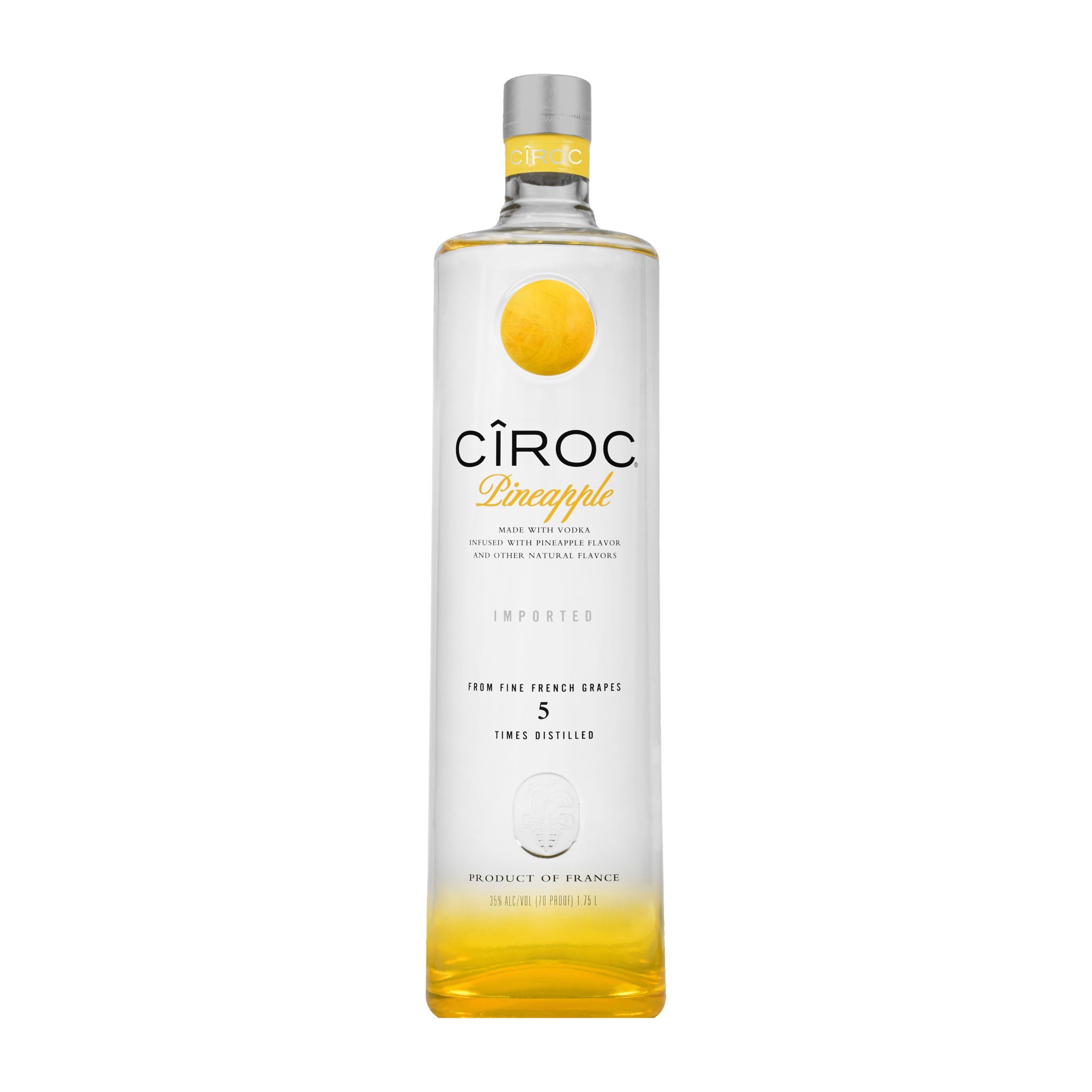 slide 1 of 4, CIROC Pineapple (Made with Vodka Infused with Natural Flavors), 1.75 L, 1.75 liter