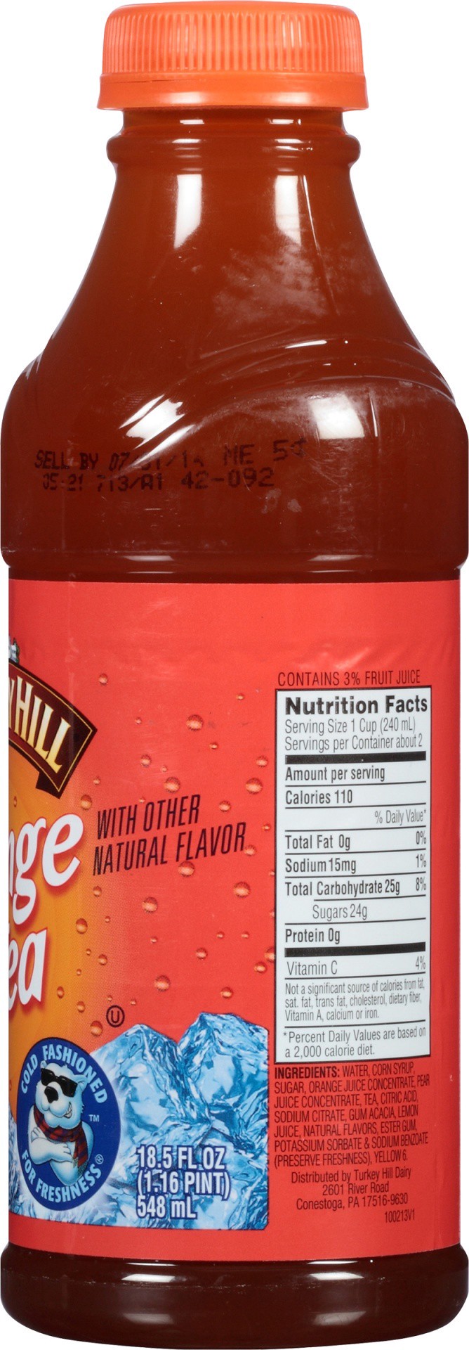 slide 3 of 6, Turkey Hill Orange Tea - 18.50 fl oz, 18.50 fl oz