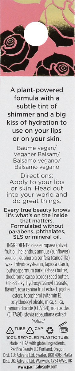 slide 6 of 9, Pacifica Rose Shimmer + Rose Hip Vegan Care Balm 0.43 oz, 0.43 oz