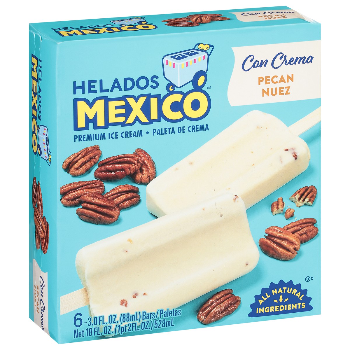 slide 2 of 11, Helados Mexico Ice Cream Bar, Pecan, 6 ct