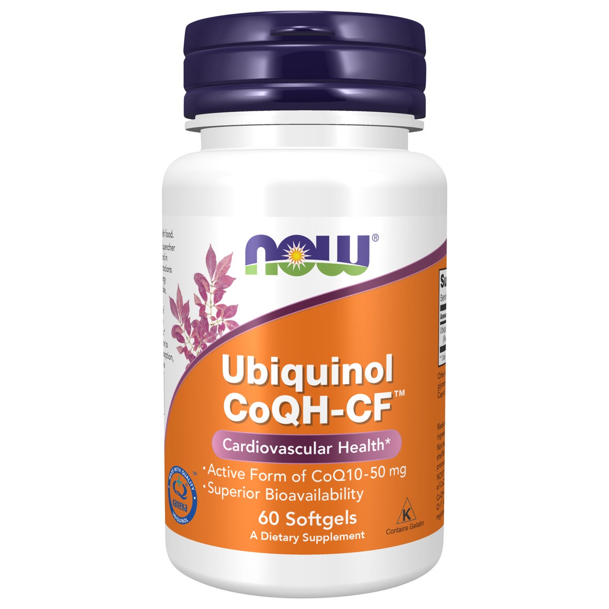 slide 1 of 4, NOW Ubiquinol CoQH-CF™ - 60 Softgels, 60 ct