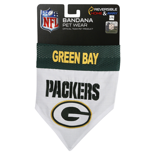 Pets First Green Bay Packers Bandana, Large/X-Large 1 ct