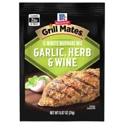 McCormick Grill Mates Garlic Herb & Wine Marinade - .87oz