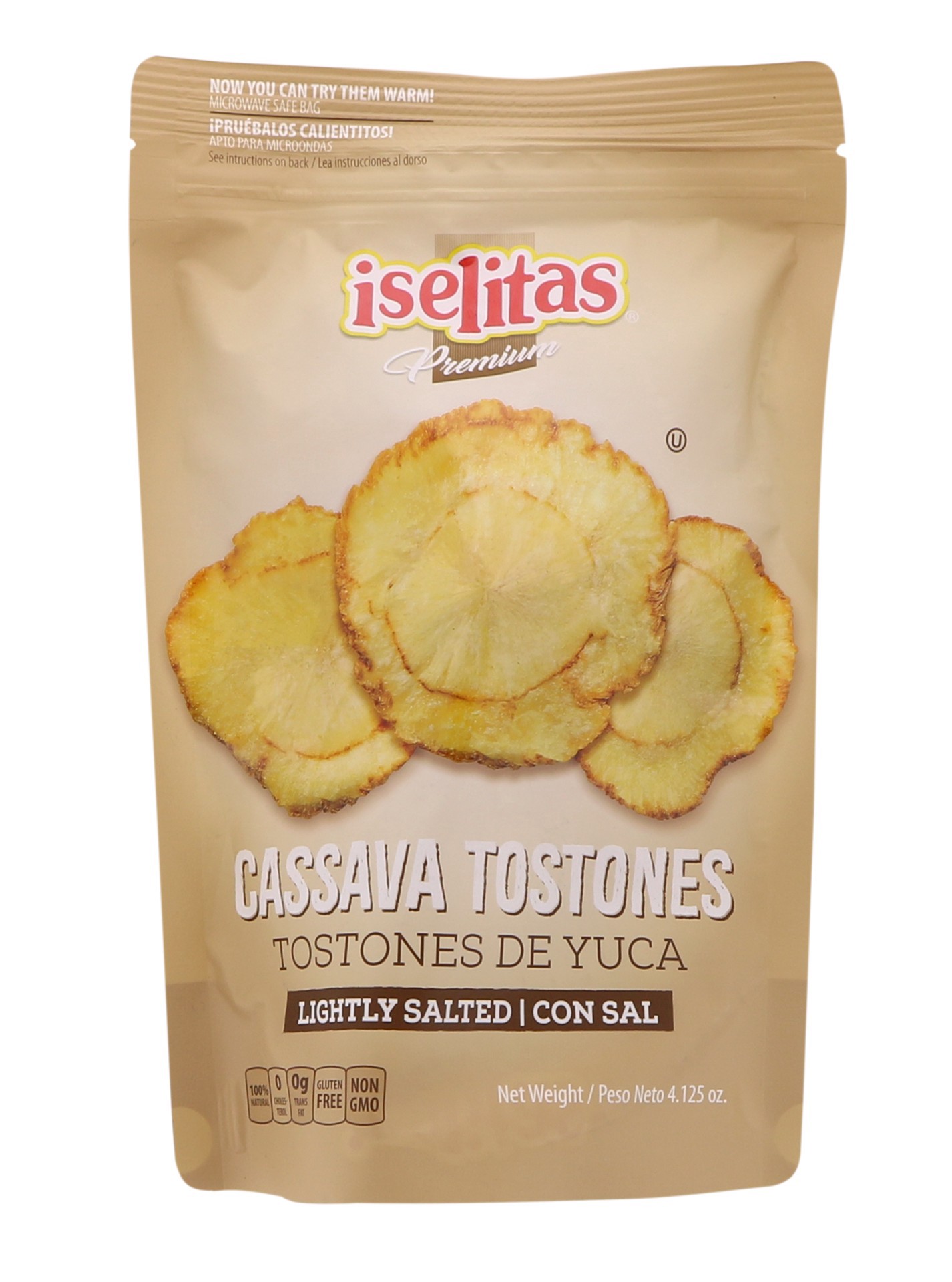 slide 1 of 1, Iselitas Lightly Salted Cassava Tostones, 4 oz