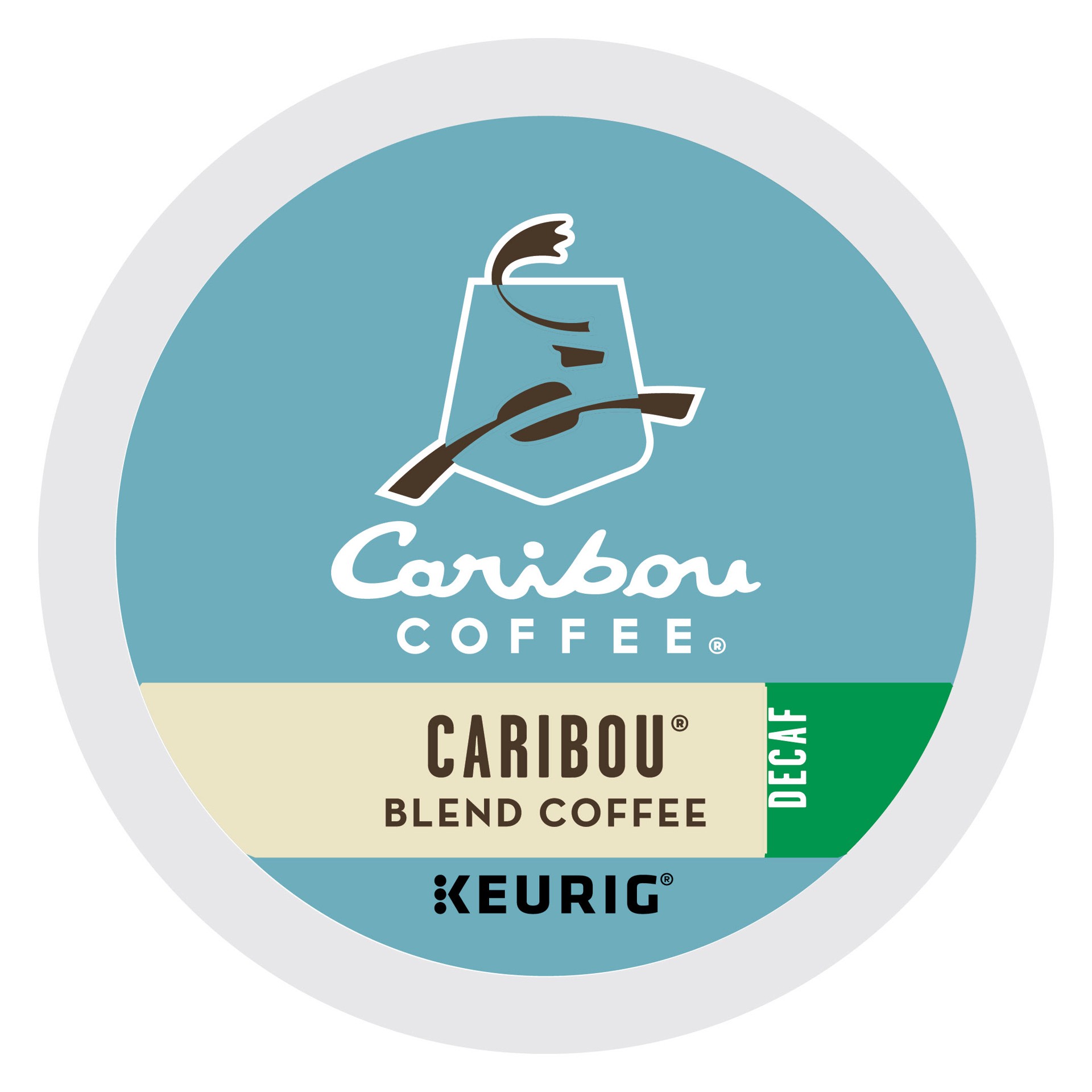 slide 2 of 5, Caribou Coffee Blend Decaf Keurig Single-Serve K-Cup Pods, Medium Roast Coffee, 24 Count, 24 ct