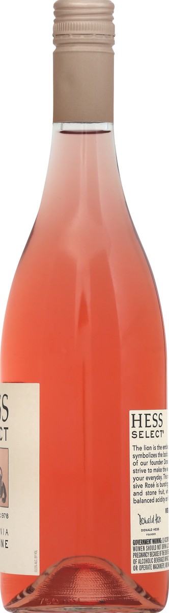 slide 8 of 9, Hess Collection Hess Rose Select Wine, 750 ml