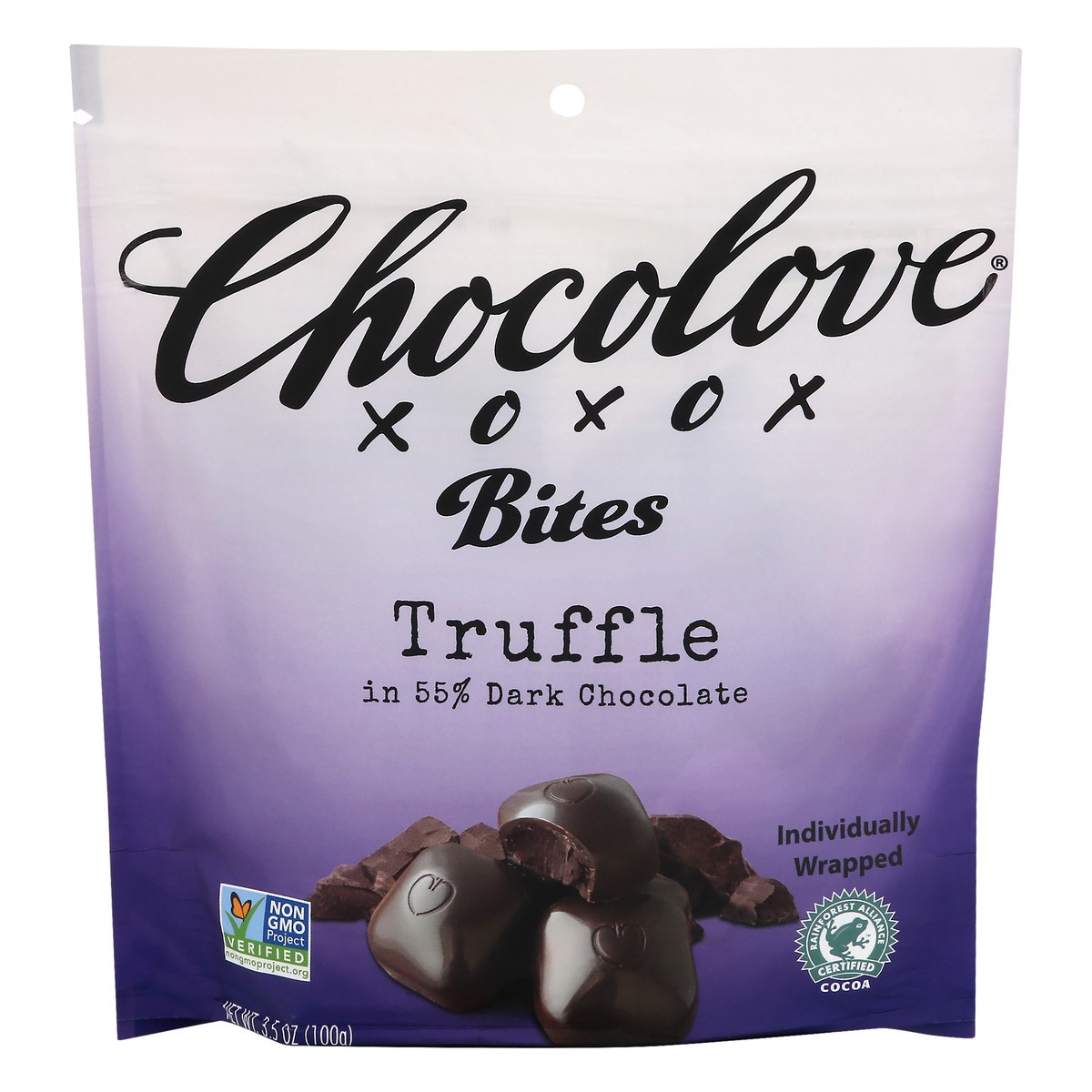 slide 1 of 13, Chocolove Xoxox Truffle Bites, 3.5 oz