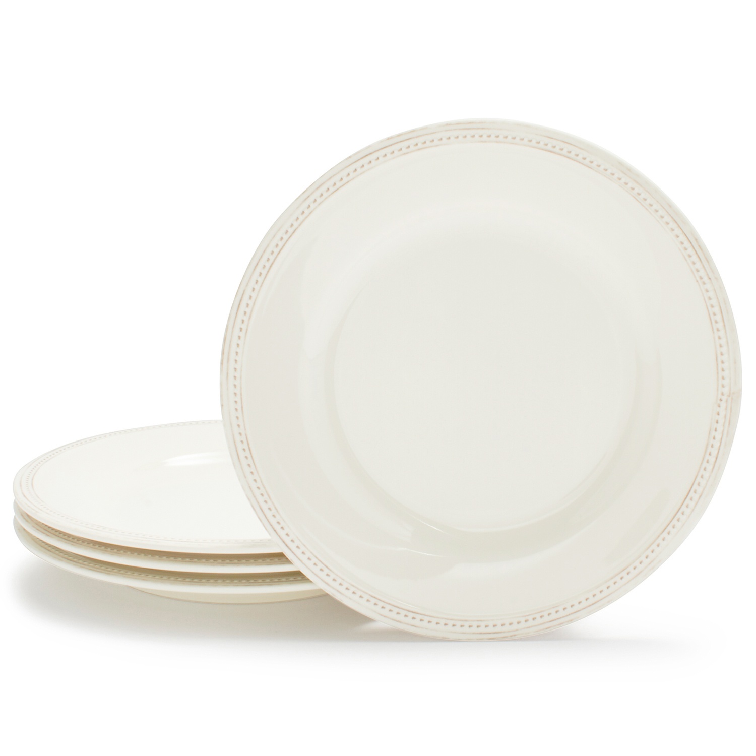 slide 1 of 1, Sur La Table Pearl Melamine Dinner Plates, White, 4 ct