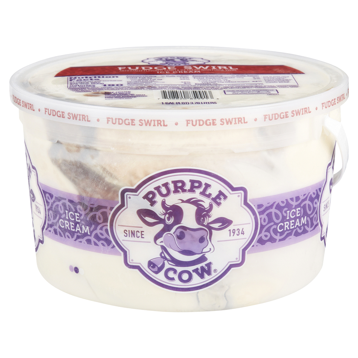 slide 1 of 29, Purple Cow Fudge Swirl 1 Gal, 1 gal