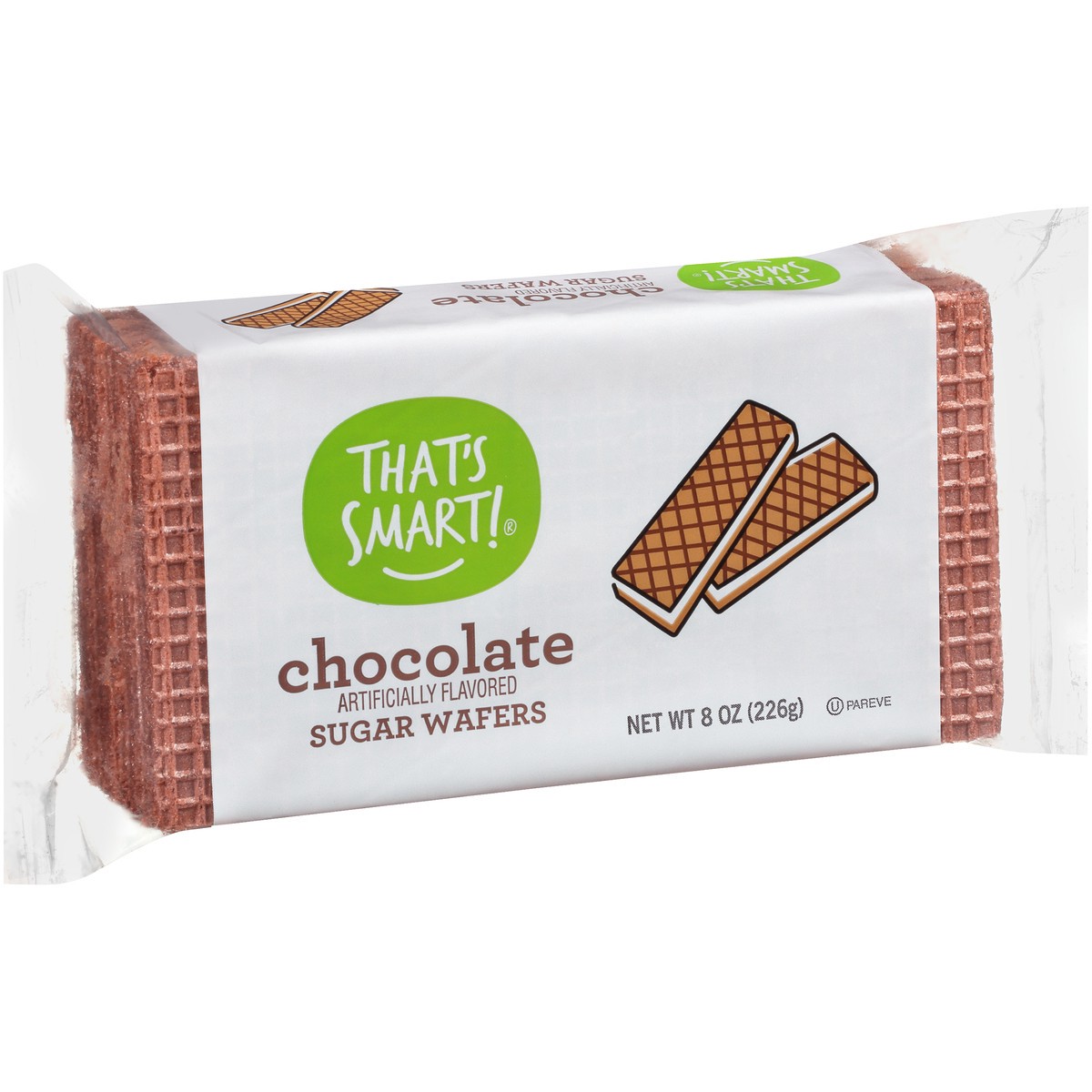 slide 5 of 9, That's Smart! Chocolate Flavored Sugar Wafers, 8 oz