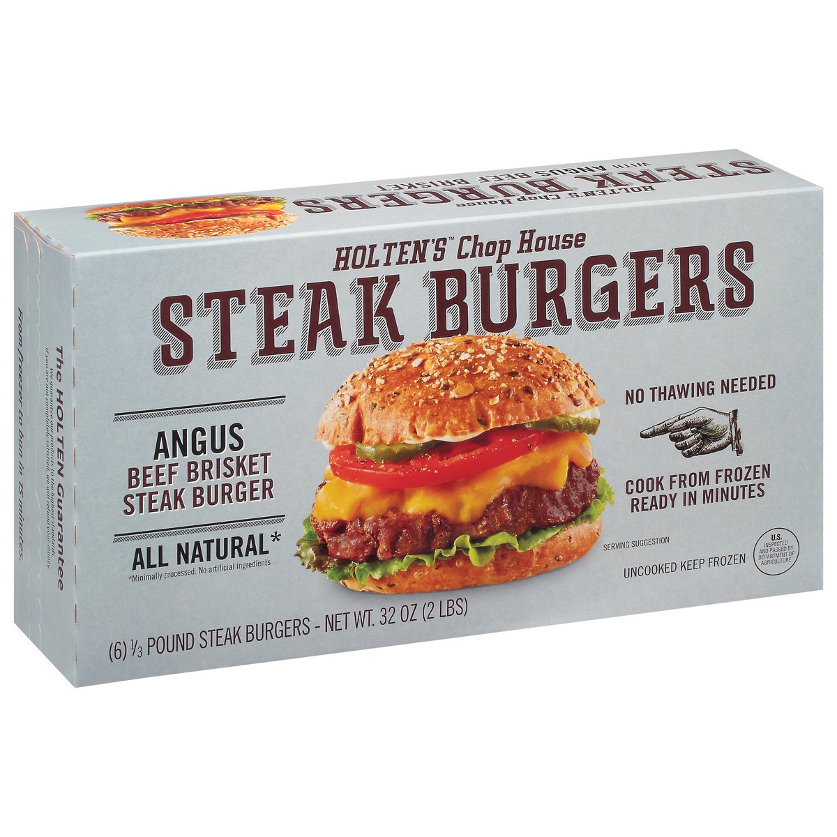 slide 7 of 13, Chop House Beef Brisket Steak Burgers 6 0.33 lb 6 ea Box, 6 ct