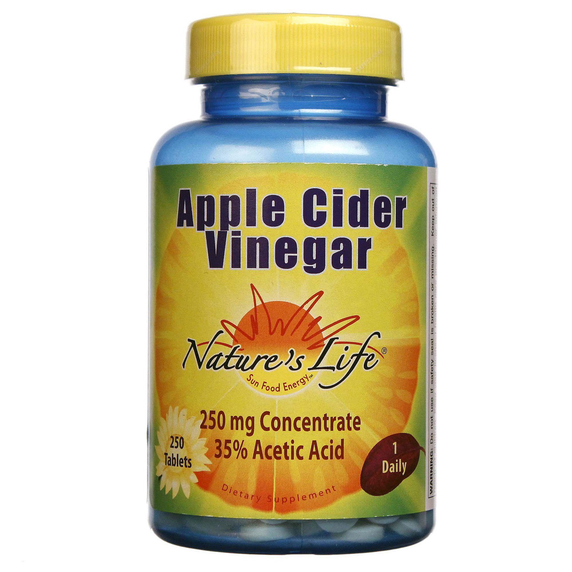 slide 1 of 1, Nature's Life Apple Cider Vinegar Tablets, 250 ct