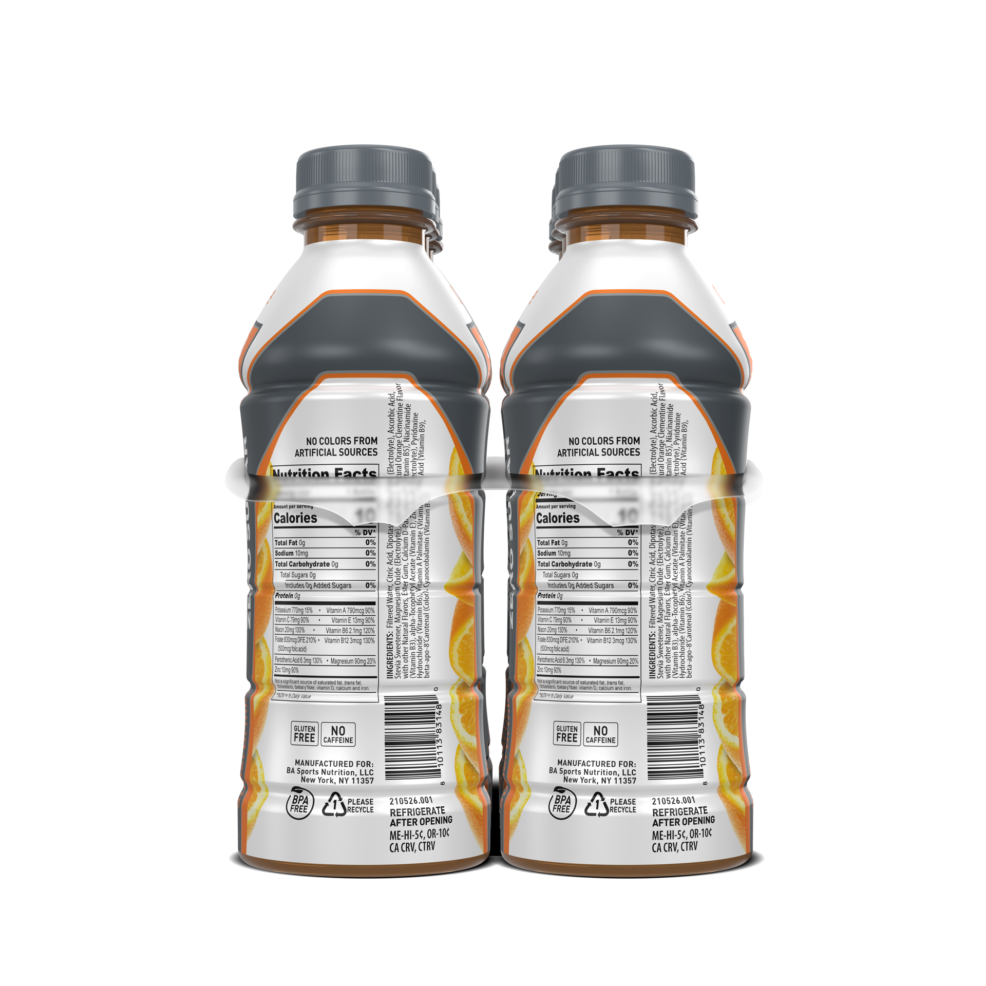 slide 2 of 5, BODYARMOR Zero Sugar Orange Electrolyte Sports Drink, 20 fl oz Bottles, 6 Pack, 120 fl oz